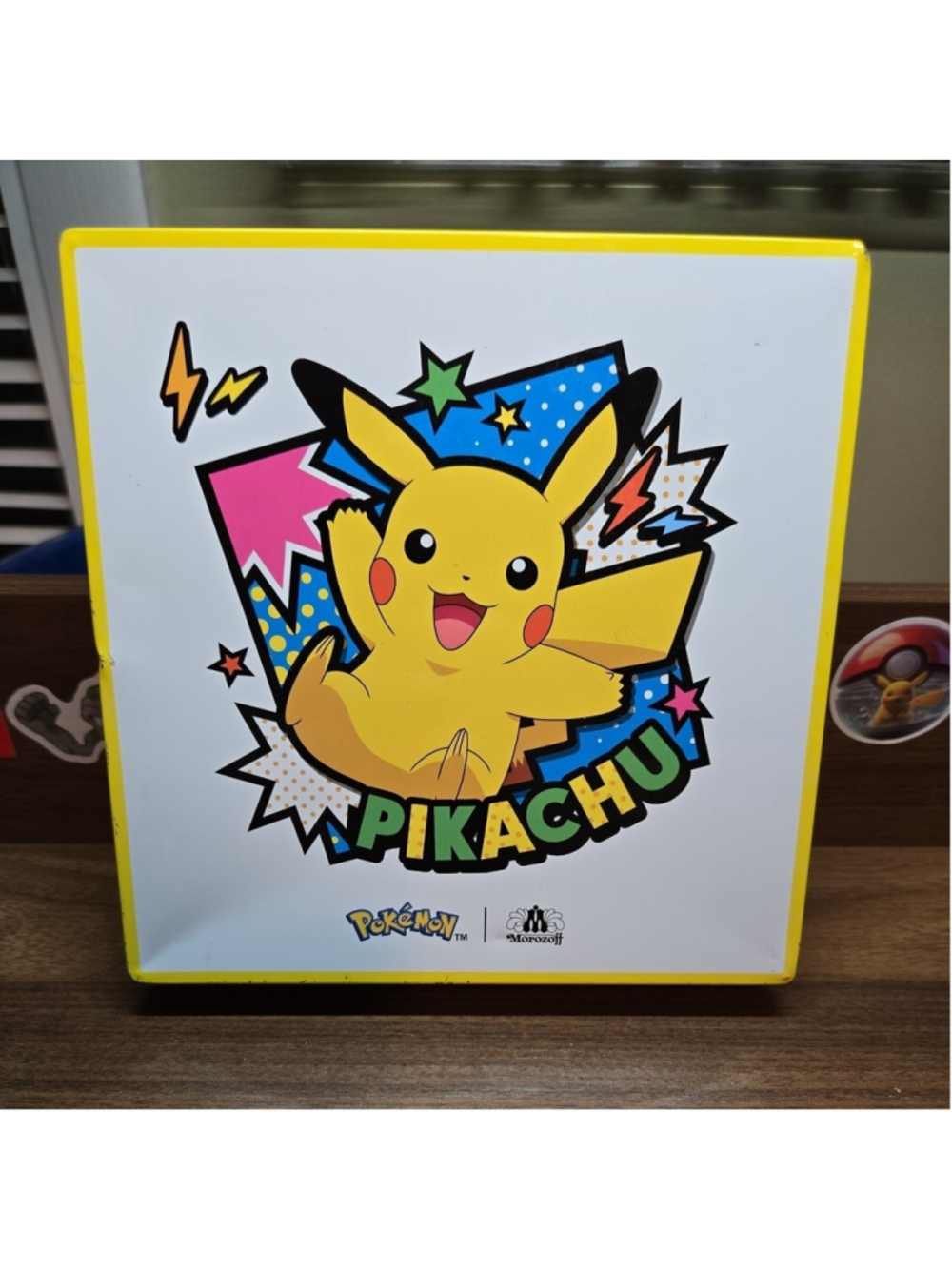 Pokemon Pikachu Morozoff cookie Collectible tin box Japan Exclusive Rare empty n